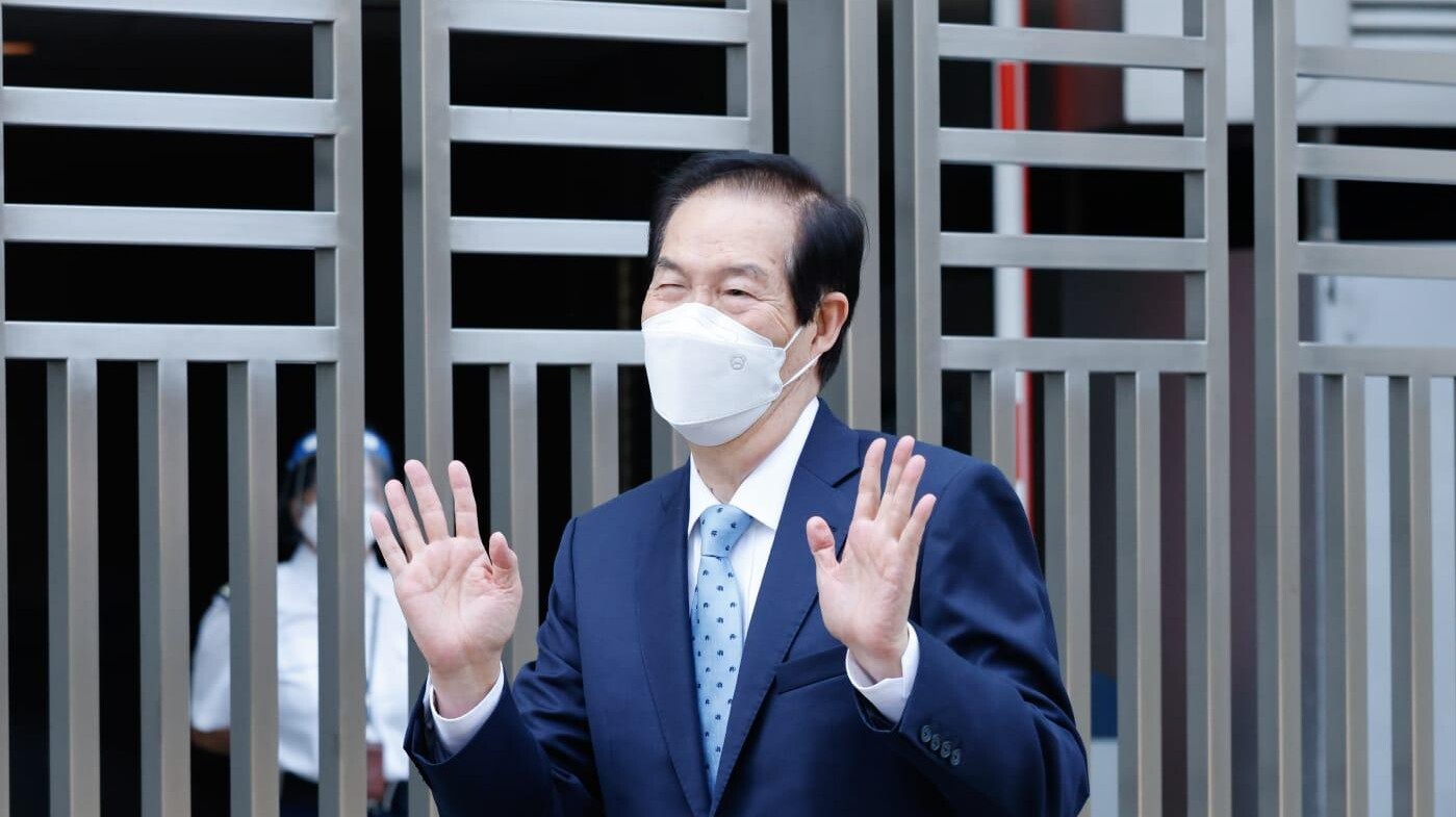 全國僑聯副主席盧文端今抵中聯辦。(蘇文傑攝)
